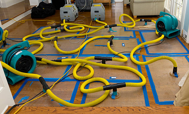Professional Water Damage Restoration technician working in Zaleski, OH